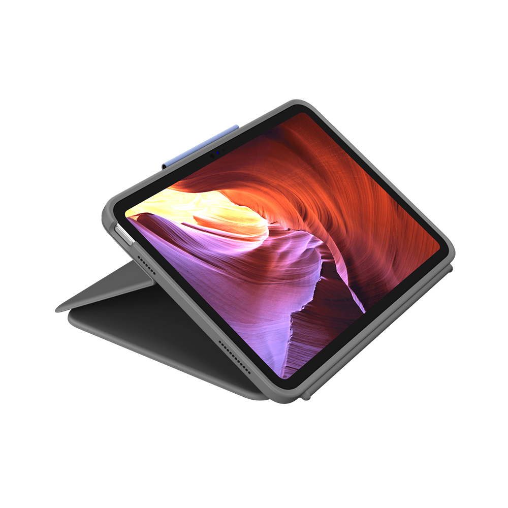 Logitech Rugged Folio 鍵盤連保護殼(牛津灰)(iPad 10.9吋 第10代2022版用)