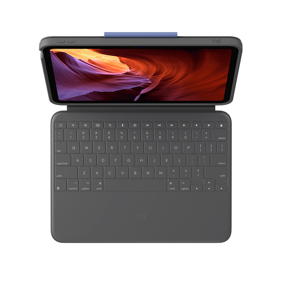 Logitech Rugged Folio 鍵盤連保護殼(牛津灰)(iPad 10.9吋 第10代2022版用)