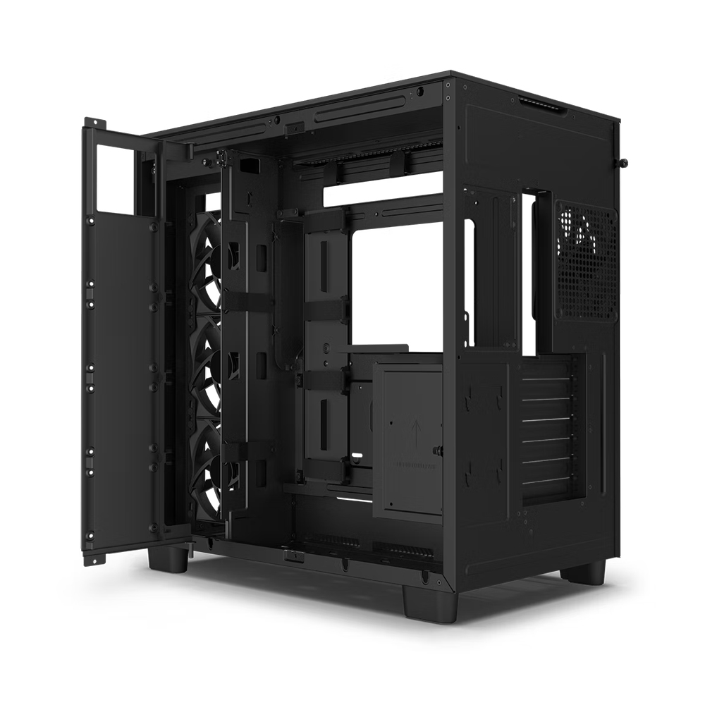 NZXT H9 Flow Dual-Chamber Air Flow 中塔機箱(黑色)
