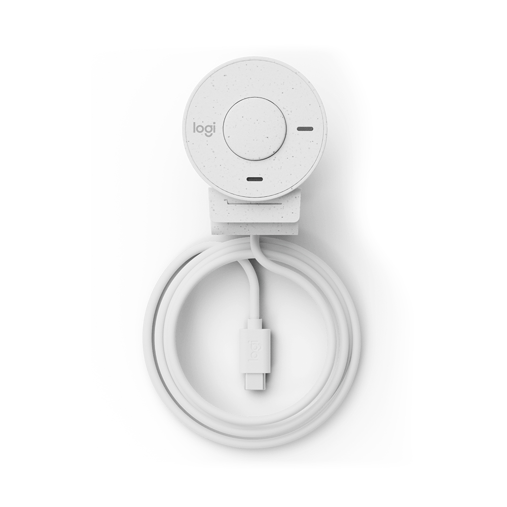 Logitech BRIO 300 WEBCAM 高清網絡攝影機(珍珠白)
