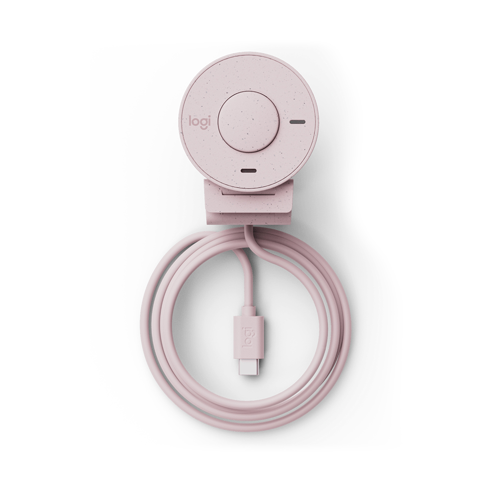 Logitech BRIO 300 WEBCAM 高清網絡攝影機(玫瑰粉)