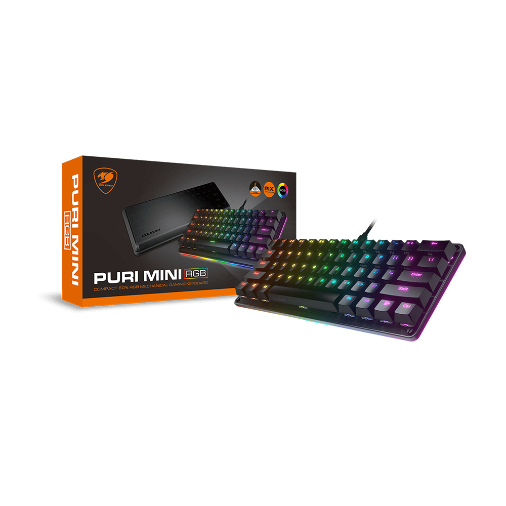 Cougar Puri Mini RGB 60% 機械式遊戲鍵盤(紅軸)