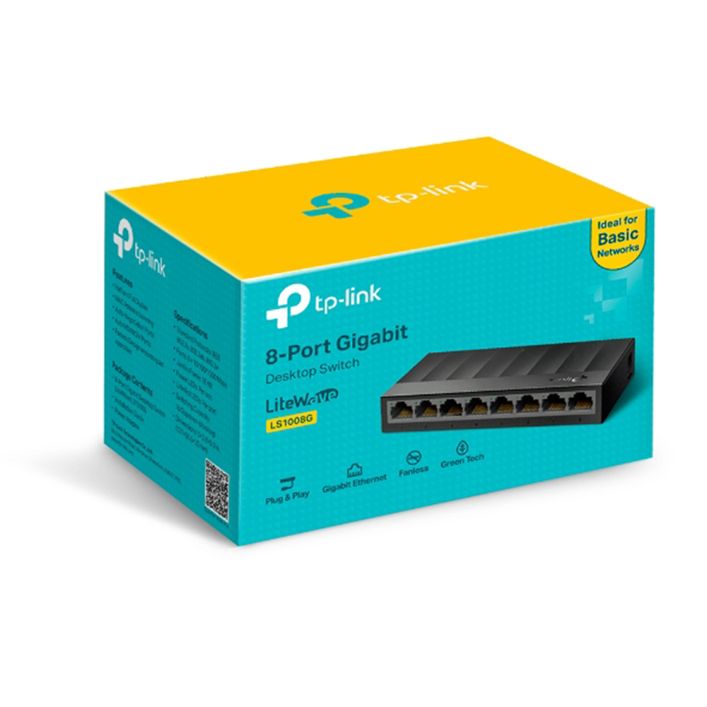 TP-Link 8-Port 10/100/1000Mbps Desktop Switch-LS1008G(LS1008G)