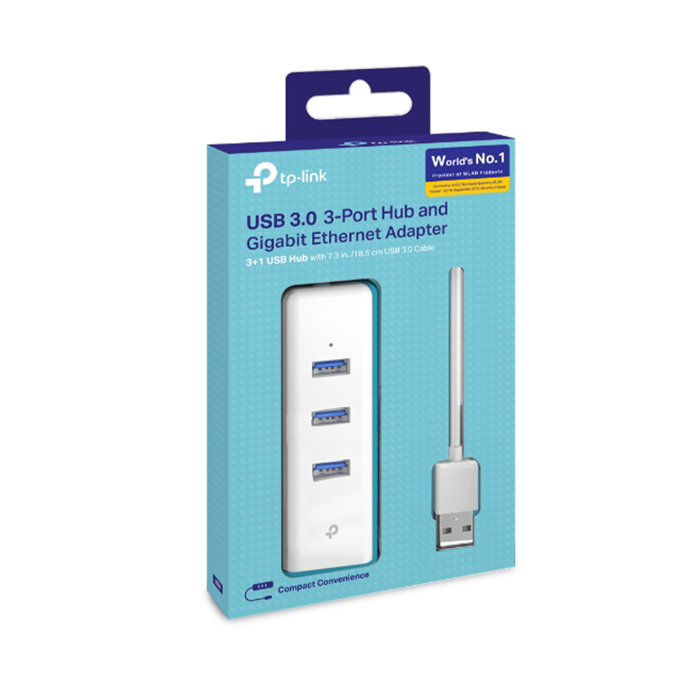 TP-Link UE330 USB 3.0 3-Port Hub & Gigabit Ethernet Adapter 2 in 1 USB Adapter-UE330(UE330)