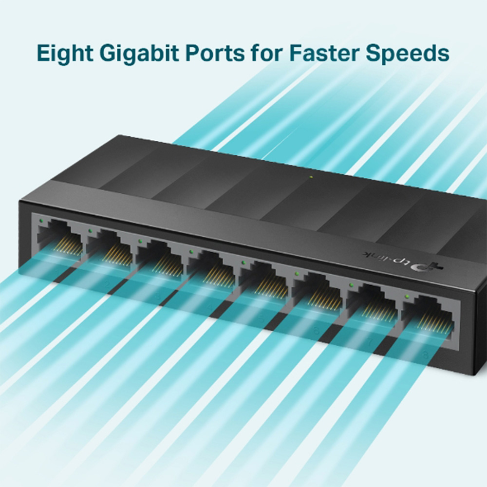 TP-Link 8-Port 10/100/1000Mbps Desktop Switch-LS1008G(LS1008G)