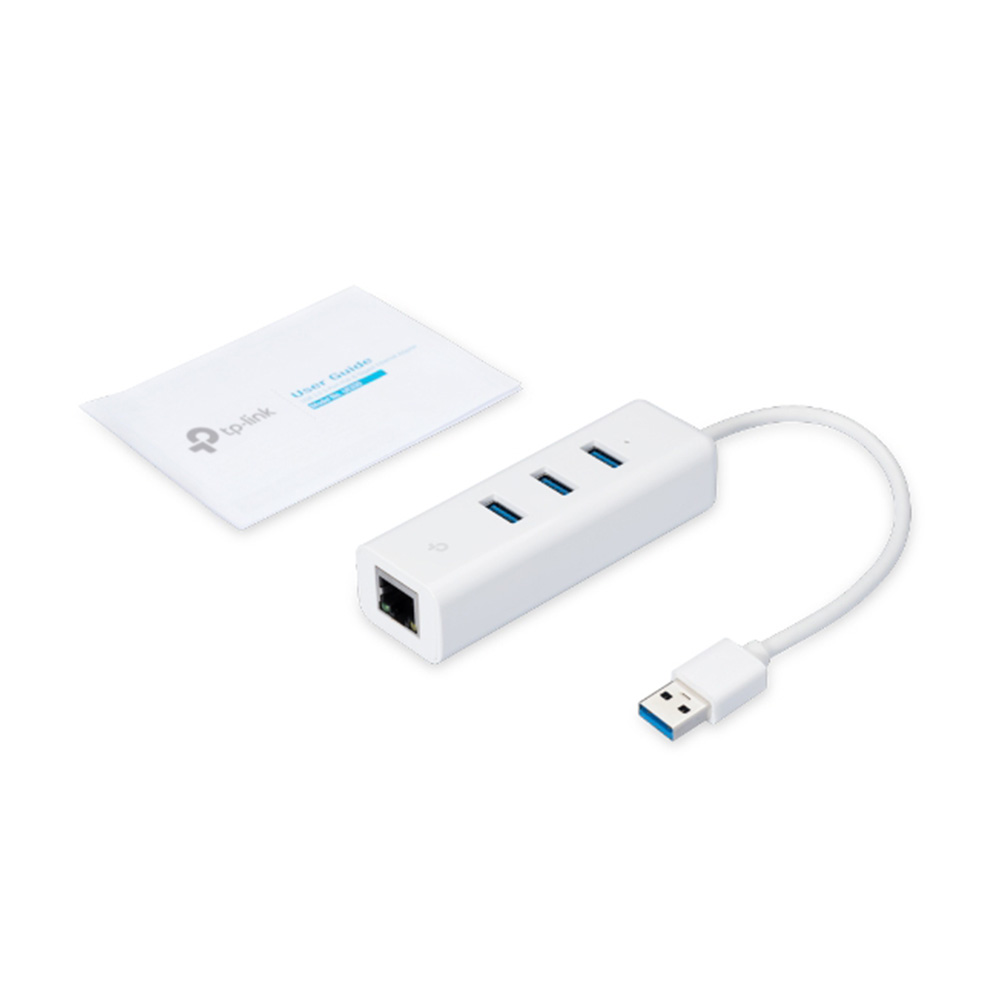 TP-Link UE330 USB 3.0 3-Port Hub & Gigabit Ethernet Adapter 2 in 1 USB Adapter-UE330(UE330)