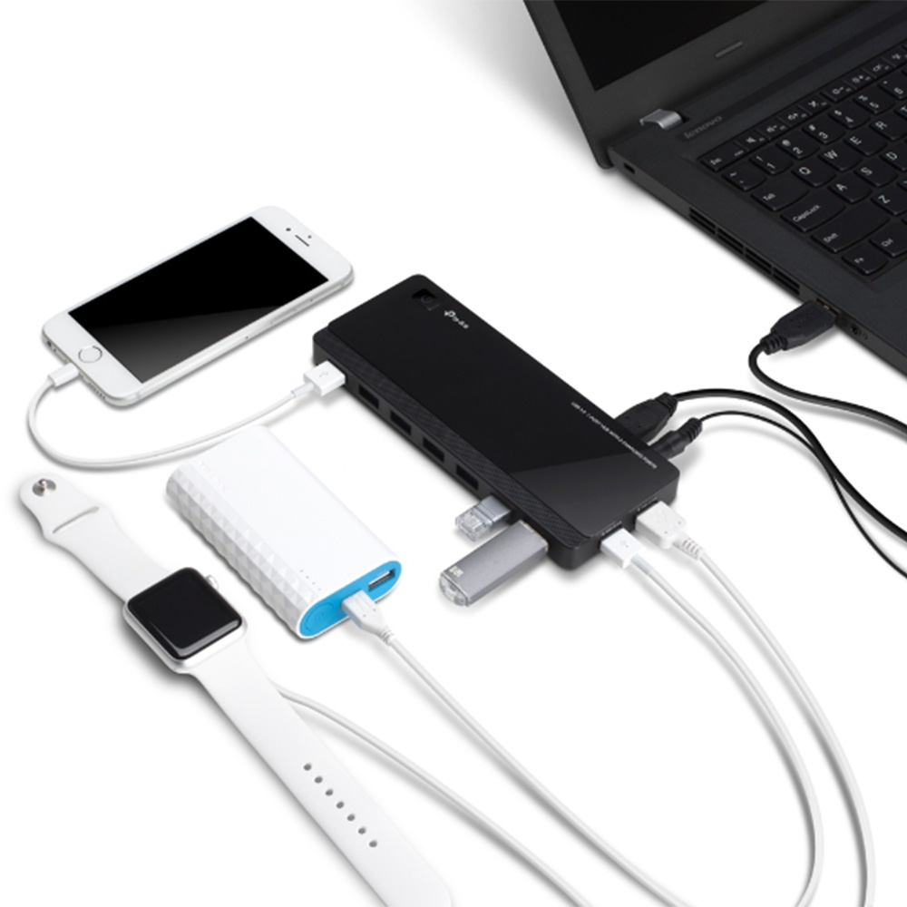 TP-Link UH720 USB 3.0 7-Port Hub with 2 Charging Ports-UH720(UH720)