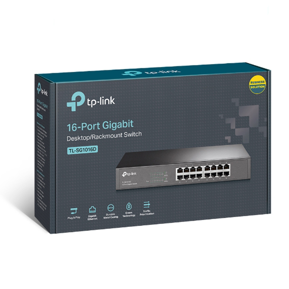 TP-Link 16-Port Gigabit Desktop/Rackmount Switch-SG1016D(SG1016D)