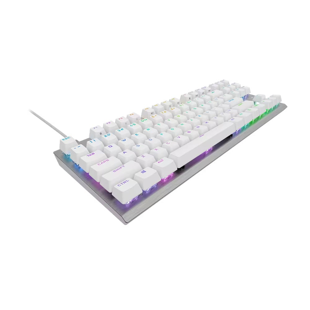 Corsair K60 PRO TKL RGB 機械式遊戲鍵盤(白色)(Corsair OPX軸)