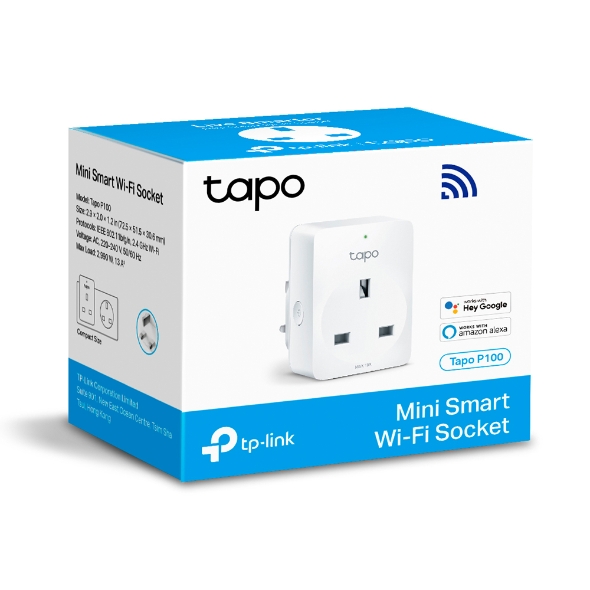 TP-Link Tapo P100 迷你 WiFi 智慧插座(1-Pack)