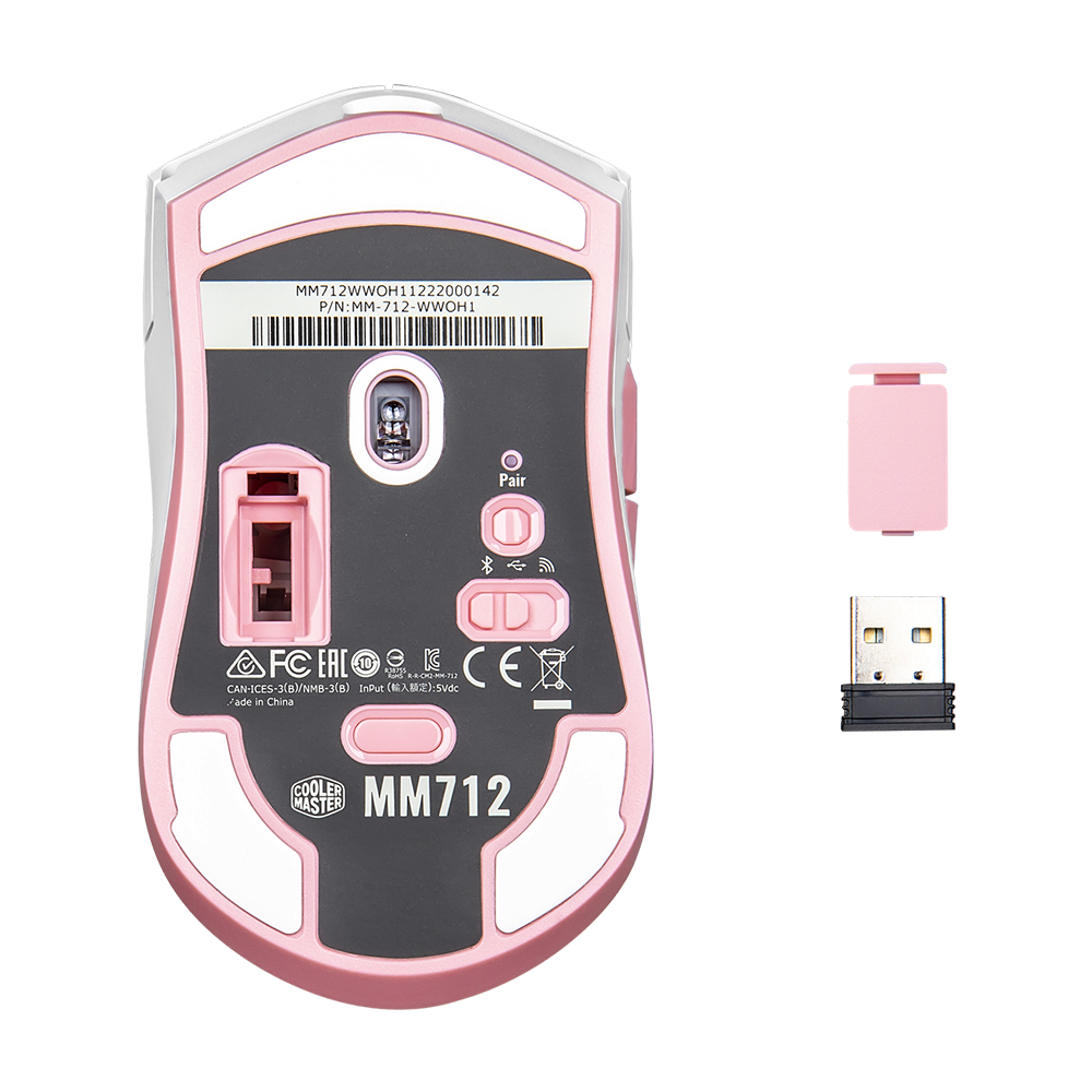 CoolerMaster MM712 輕量藍牙無線滑鼠(櫻花限定版)