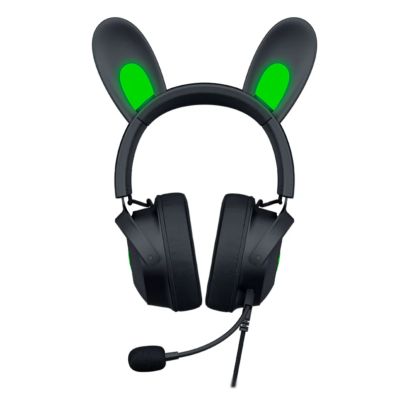 Razer Kraken Kitty V2 Pro 可替換耳朵造型有線RGB耳機(黑色-Black-黑色)