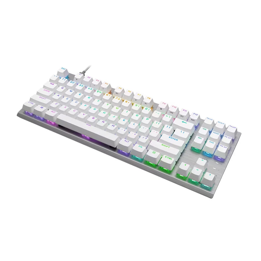 Corsair K60 PRO TKL RGB 機械式遊戲鍵盤(白色)(Corsair OPX軸)