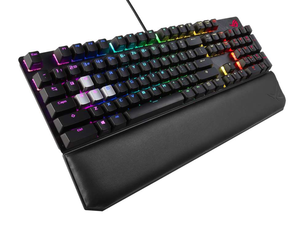 ASUS ROG Strix Scope Deluxe RGB機械式鍵盤(Cherry MX茶軸)