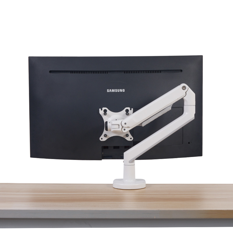 NewSence V8 3-11KG 連桌面及穿孔夾 顯示器支架(白)