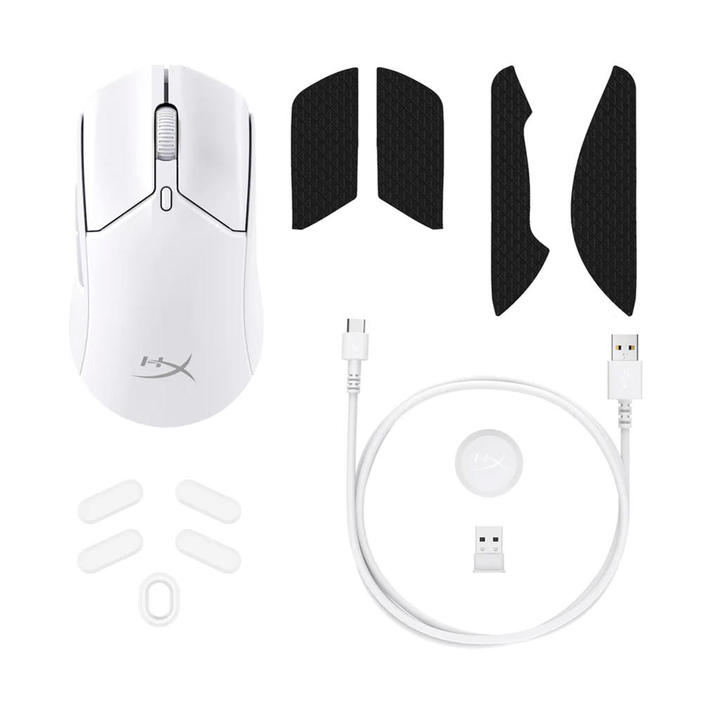 HyperX Pulsefire Haste 2 Wireless 無線遊戲滑鼠(白色)