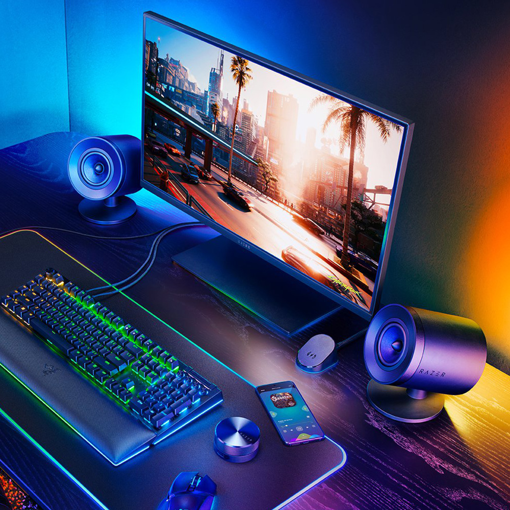 Razer Nommo V2 Pro 2.1 全音域遊戲喇叭連無線重低音喇叭