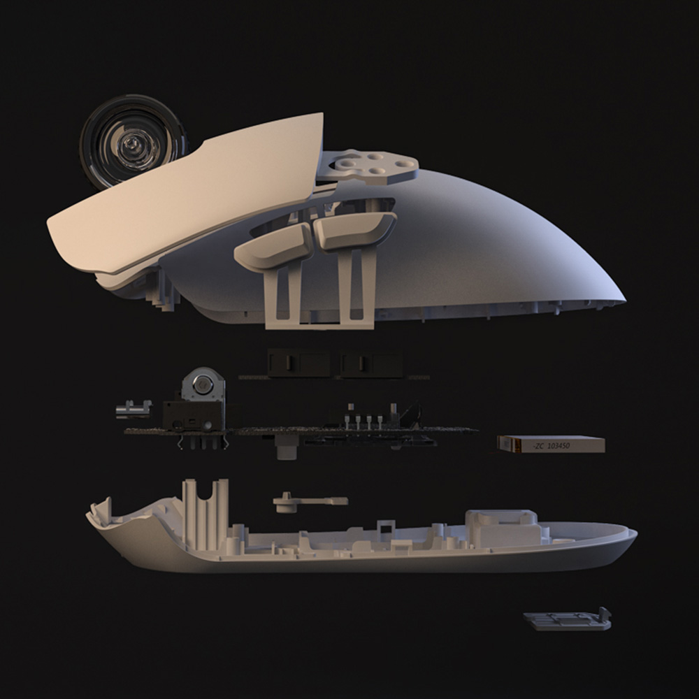 Darmoshark M3 Wireless 無線遊戲滑鼠(白色)