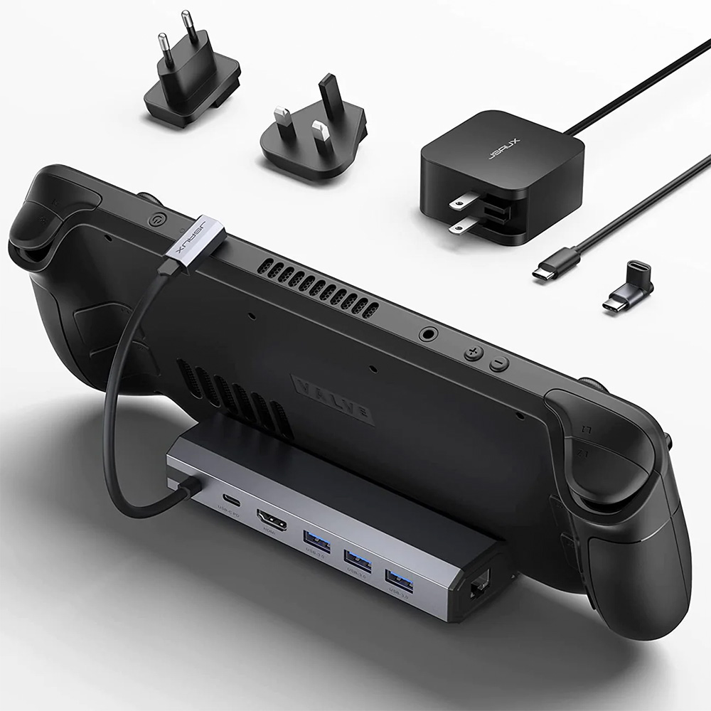 JSAUX 6合1 功能集線器 for Steam Deck HB0603