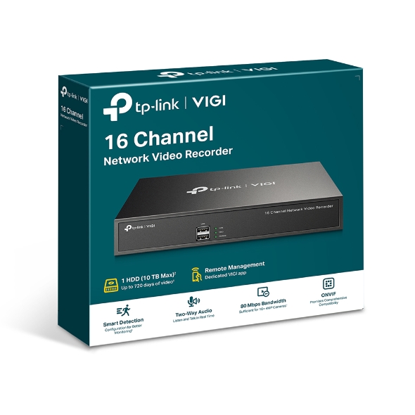 TP-Link VIGI NVR1016H 16 Channel 路網路監控主機(16 Channel)
