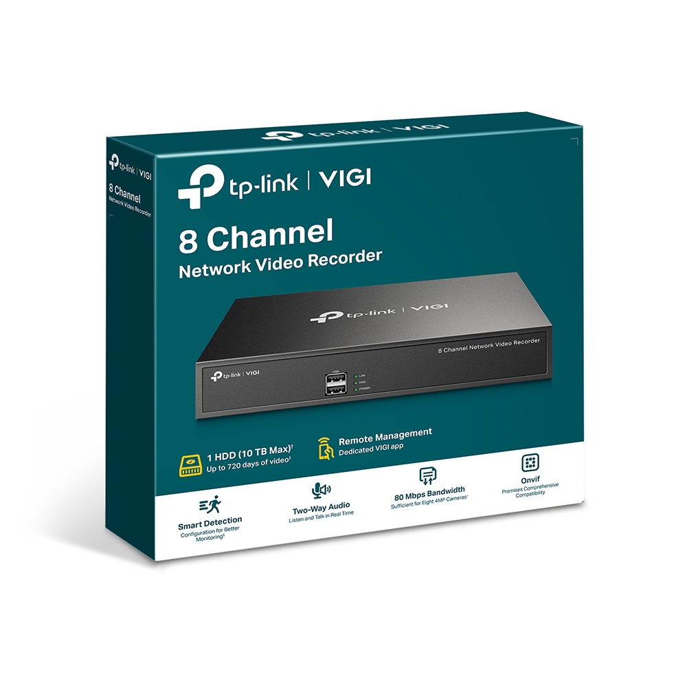 TP-Link VIGI NVR1008H 8 Channel 路網路監控主機(8 Channel)