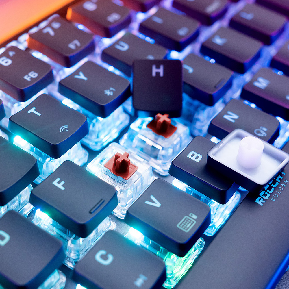 Roccat Vulcan II Mini Air Wireless 65% 無線遊戲鍵盤(Titan II Optical Linear光學紅軸)(黑色)