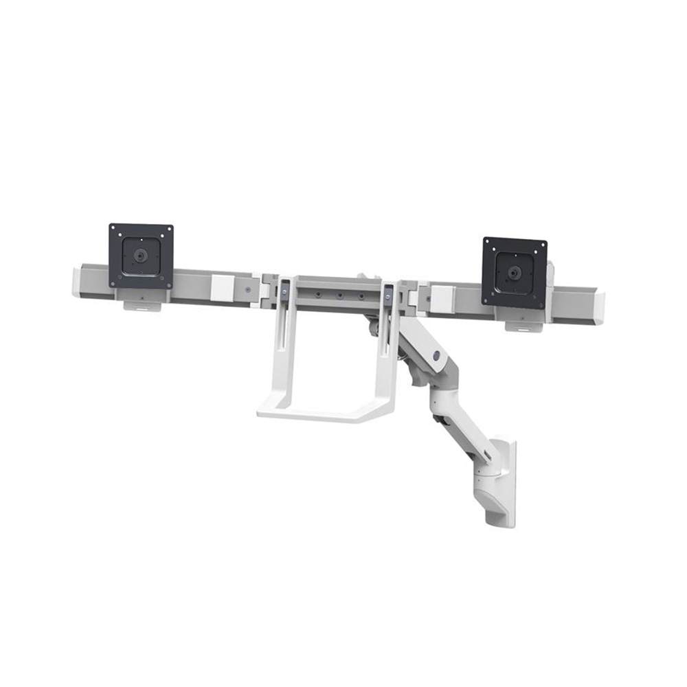 Ergotron HX 雙桌面顯示器 掛牆式支架(白色45-479-216)