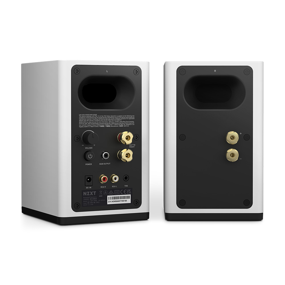 NZXT Relay Speakers 80瓦立體聲揚聲 喇叭(白色)