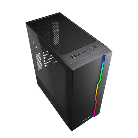 Sharkoon RGB Slider 流影者 中塔型機箱(黑色)