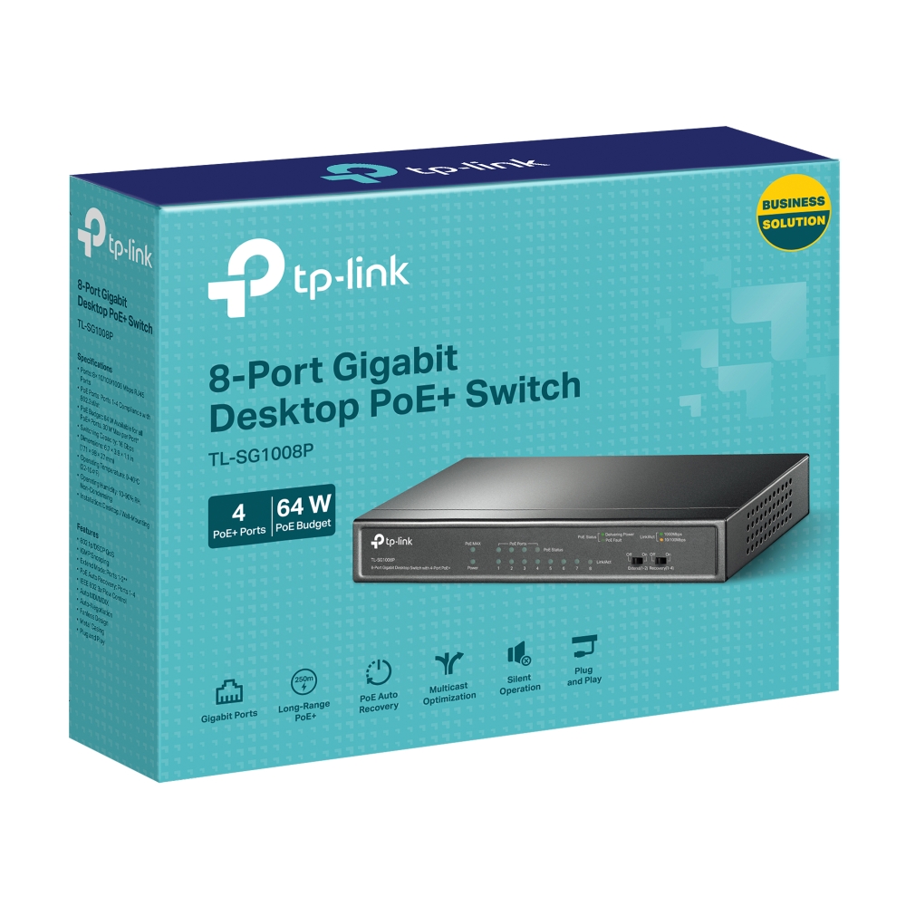 TP-Link TL-SG1008P 8埠 Gigabit 桌上型交換器