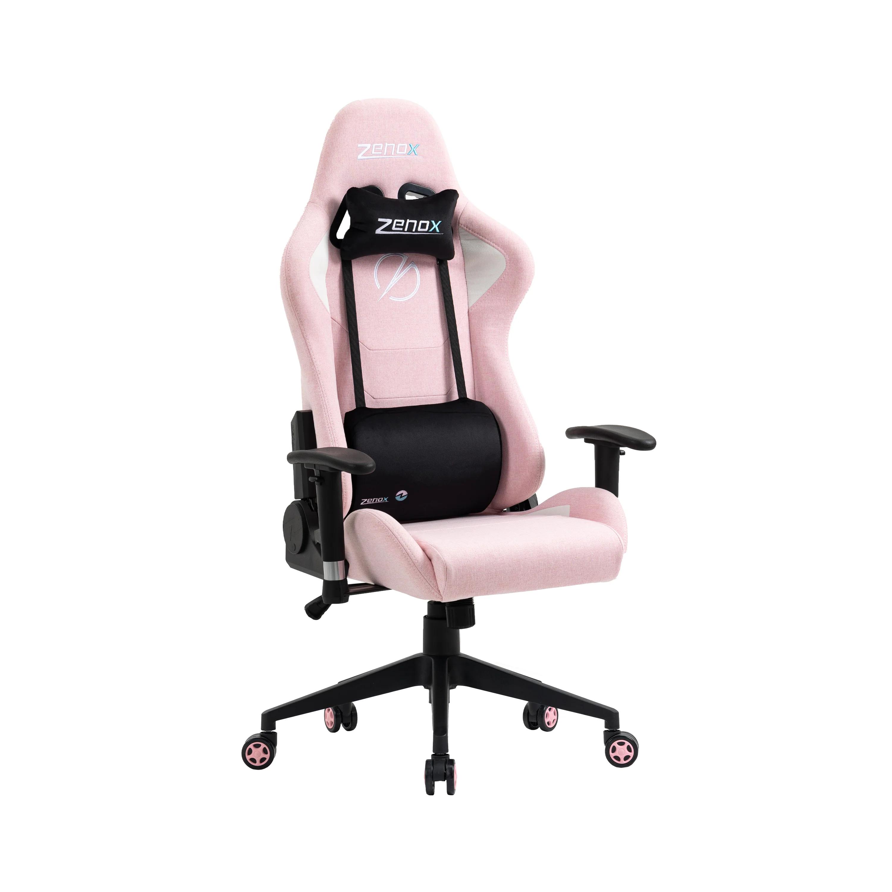 C254F Zenox Mercury MK-2 人體工學高背電競椅(Fabric/Pink)