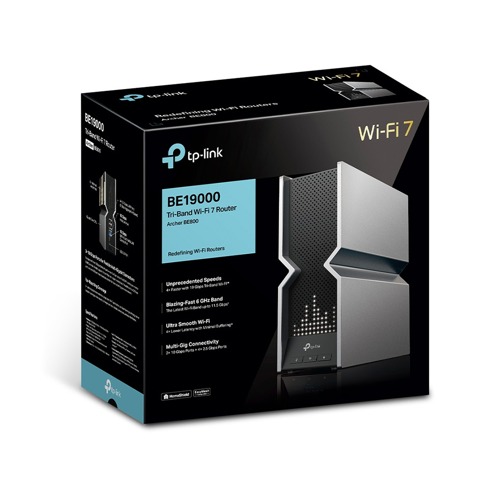 TP-Link Archer BE800 BE19000 三頻 Mesh WiFi 7 路由器