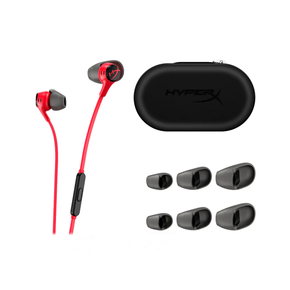 HyperX Cloud Earbuds II 入耳式遊戲耳機(紅色)