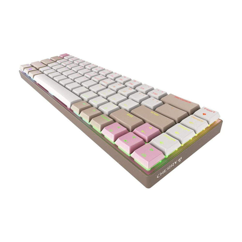 CHERRY MX-LP 2.1 Compact Wireless RGB 小巧 無線 機械式遊戲鍵盤(卡其色)