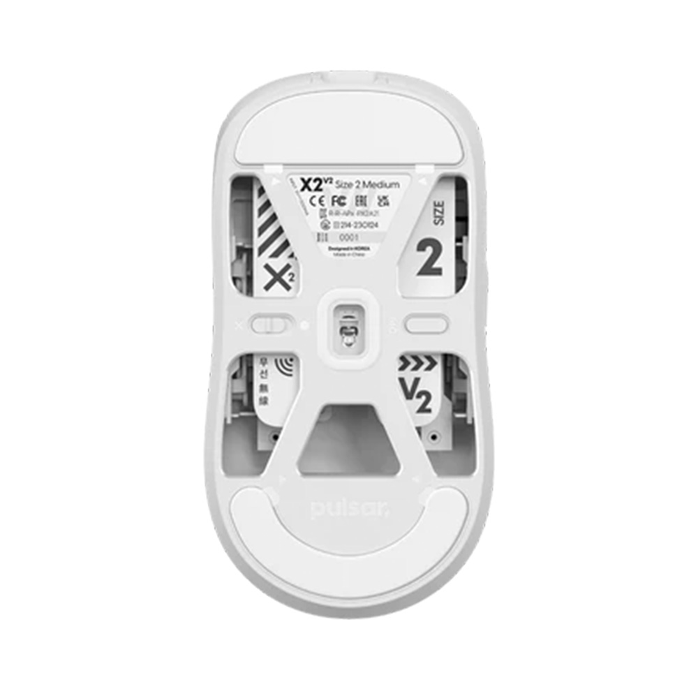 Pulsar X2V2 Size 2 無線遊戲滑鼠(White)