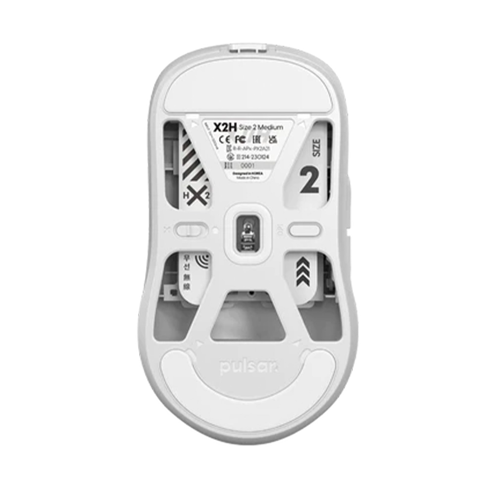Pulsar X2-H Size 2 無線遊戲滑鼠(White)