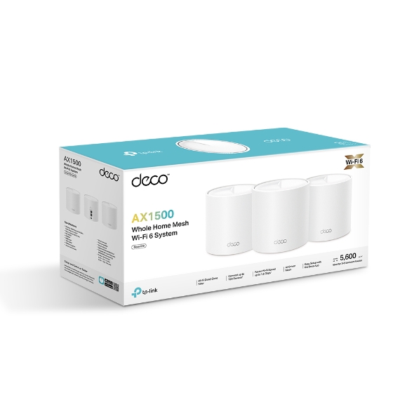 TP-Link Deco X10 AX1500 雙頻 Mesh WiFi 6 無線網路 路由器(3件套裝)