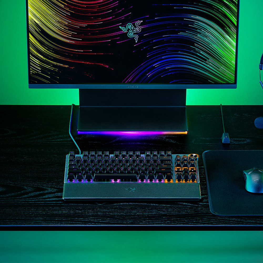 Razer Huntsman V3 Pro Tenkeyless 無數字鍵類比式光學電競鍵盤-黑色(英文鍵)