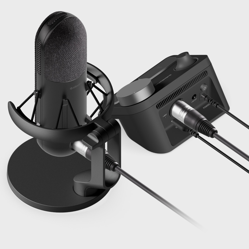 SteelSeries ALIAS PRO 電競電容麥克風 連XLR Mixer