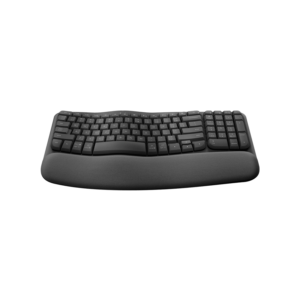 Logitech Wave Keys 人體工學鍵盤(石墨灰)