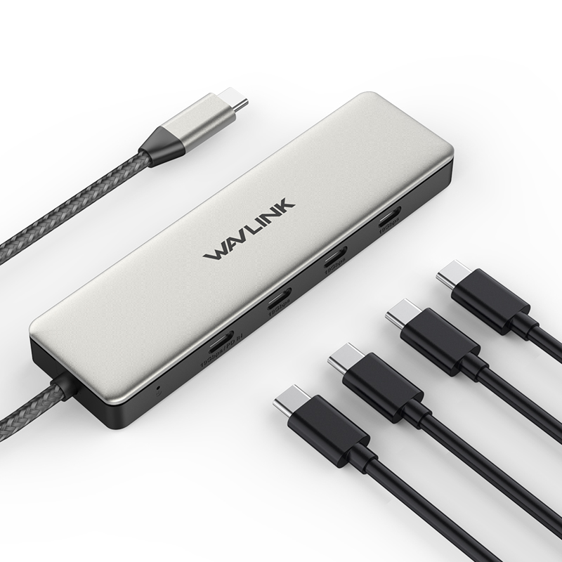 WavLink 4in1 Type-C 10G 4ports USB3.2 Hub with 100W PD 集線器 (WL-UHP3411)