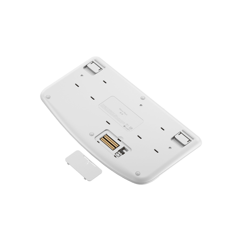 Logitech Wave Keys 人體工學鍵盤(珍珠白)