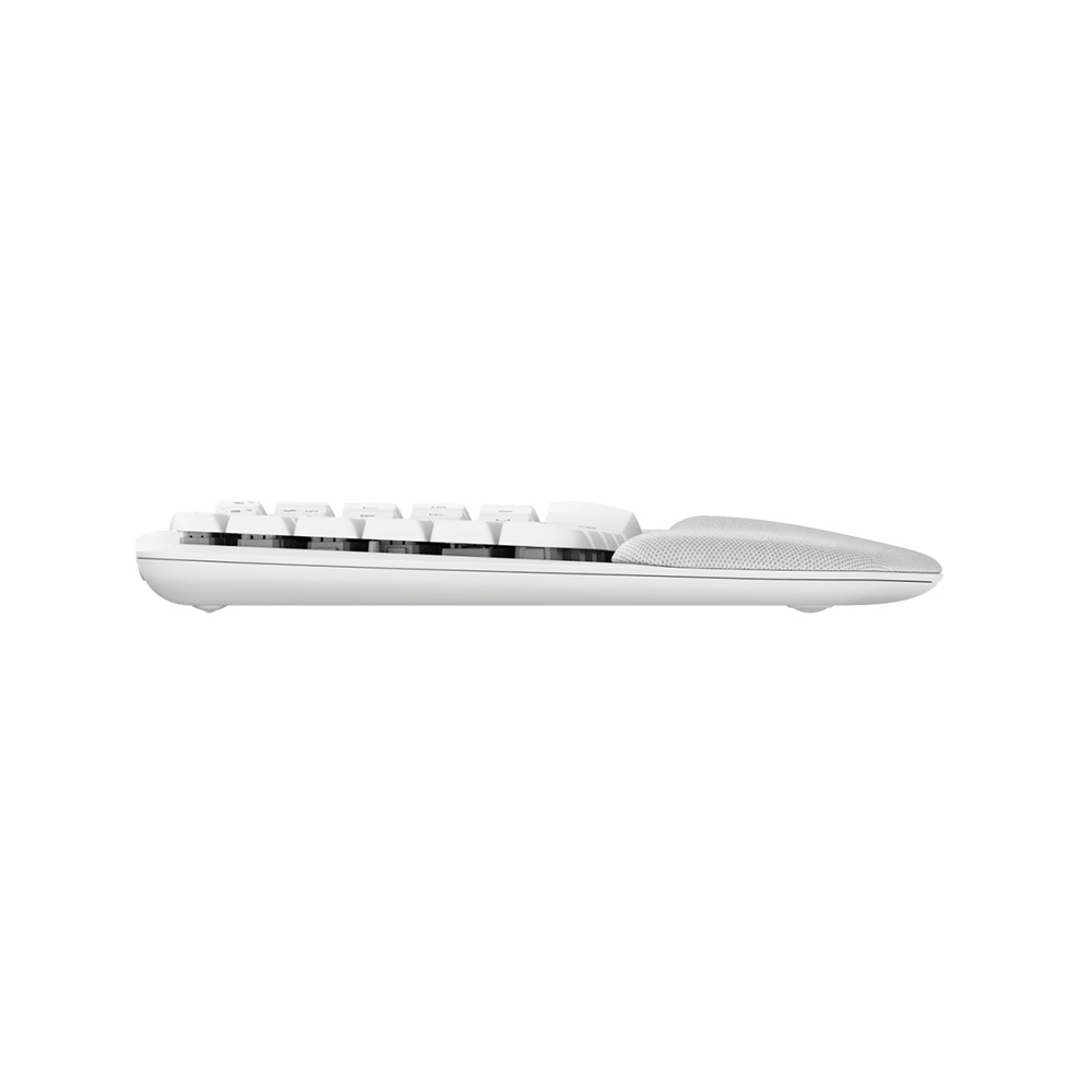 Logitech Wave Keys 人體工學鍵盤(珍珠白)