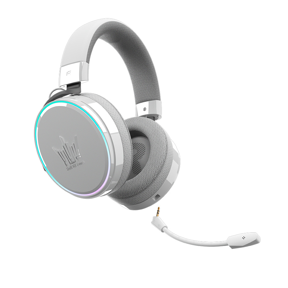 GALAX HOF Maestro H1 RGB 有線電競耳機(亮面白)