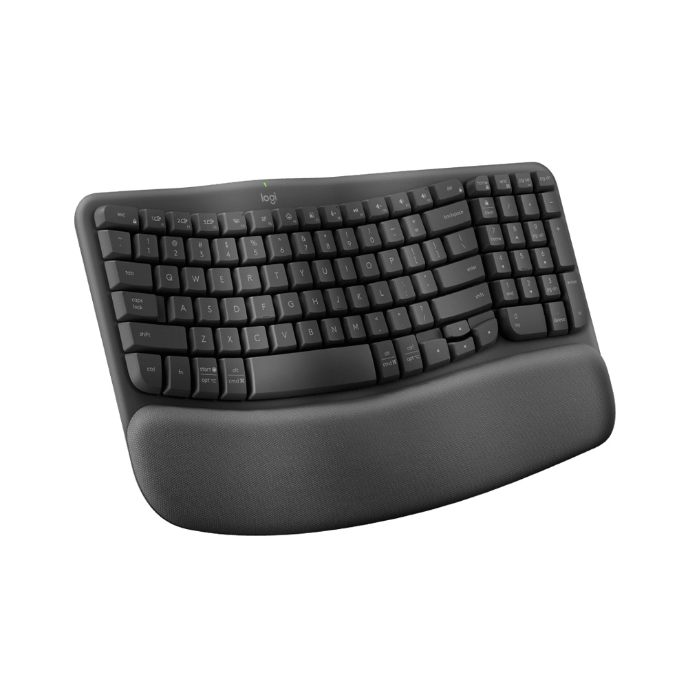 Logitech Wave Keys 人體工學鍵盤(石墨灰)