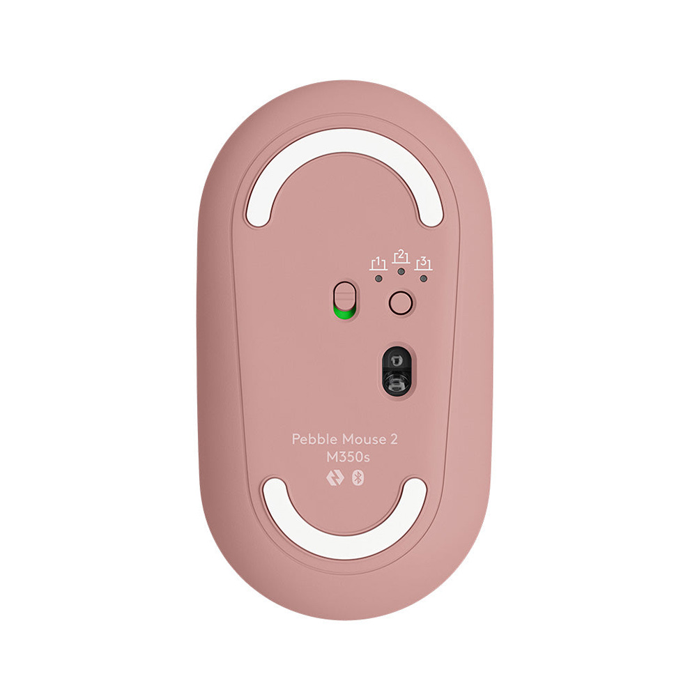 Logitech Pebble M350S 無線纖薄靜音滑鼠(玫瑰粉)