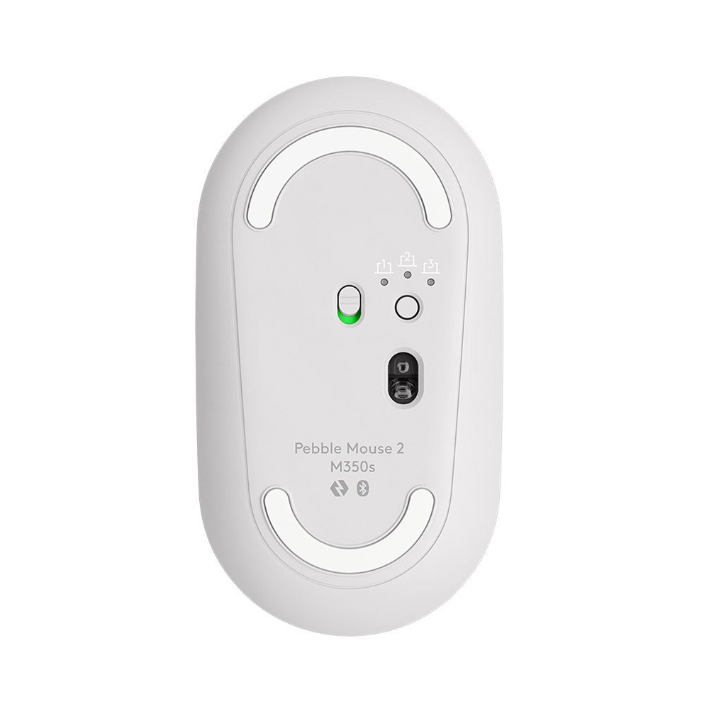 Logitech Pebble M350S 無線纖薄靜音滑鼠(珍珠白)