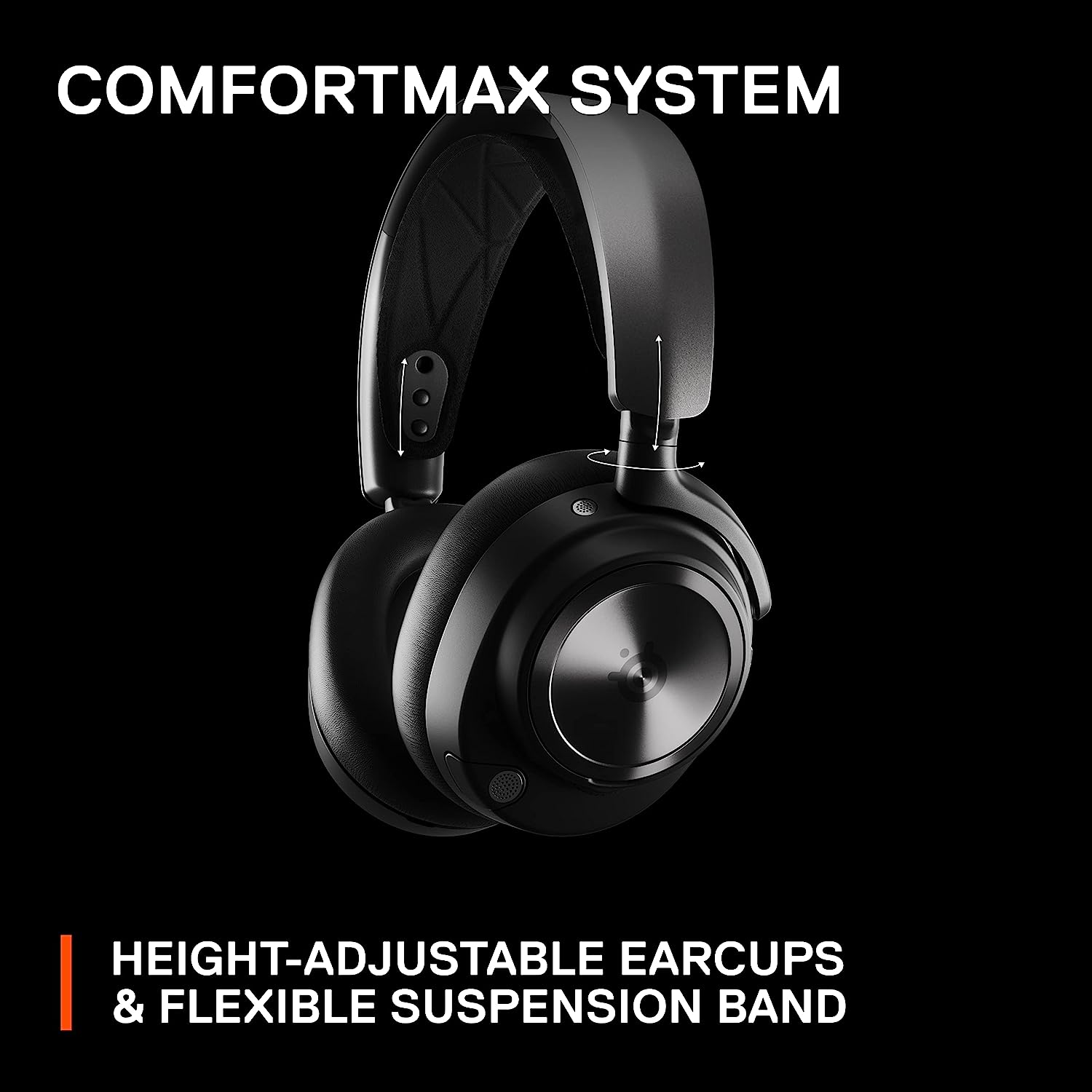 SteelSeries Arctis Nova Pro Wireless ANC 2.4G及藍牙無線耳機(61522)(For PS5 and PC-黑色 61522)