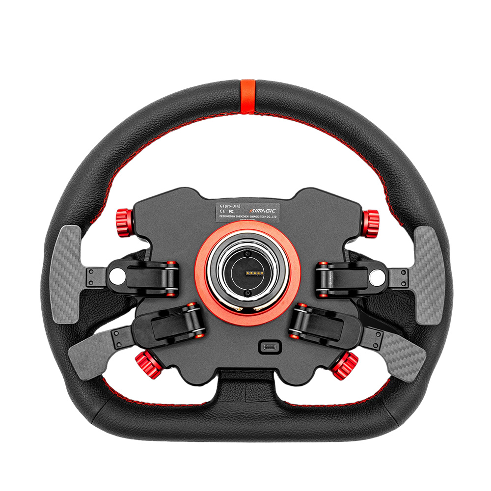 Simagic GT1 Pro Hub-D(K) 雙離合器方向盤(皮革)