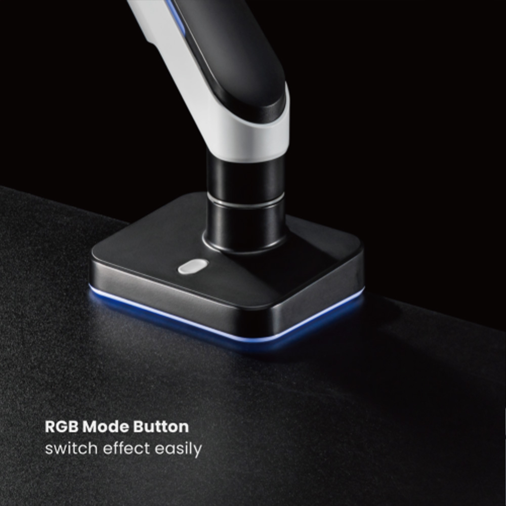 Brateck 北弧 2-20KG 重型顯示器支架(LDT61-C012L)(Matte Black & Whitish-Grey)